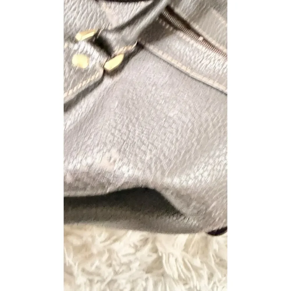 Brooks Brothers Brown Pebble Grain Leather Rolling Duffle